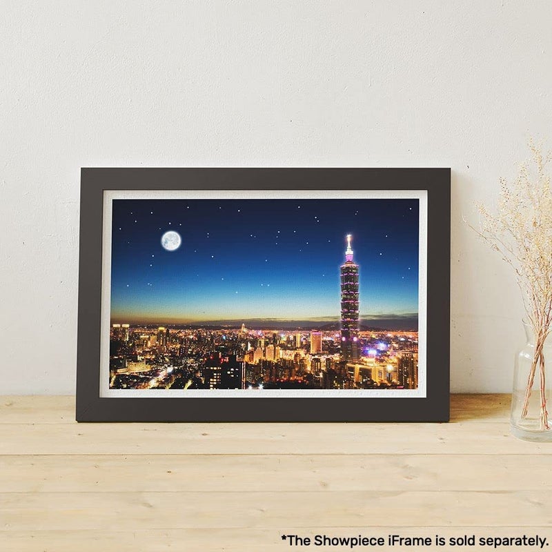 Pintoo ألغاز بينتو 1000 قطعة للبالغين - أفق تايبيه لغز بلاستيكي جميل لتزيين المنزل خالي من الغبار سهل التخزين [H1719] - Image 2